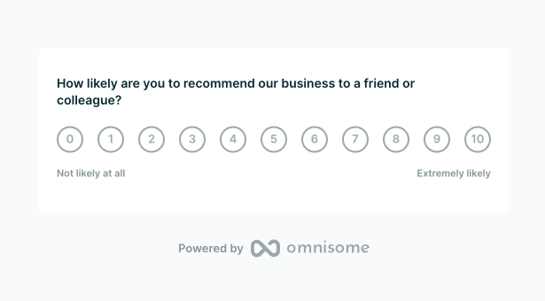 Omnisome hosted online feedback survey example